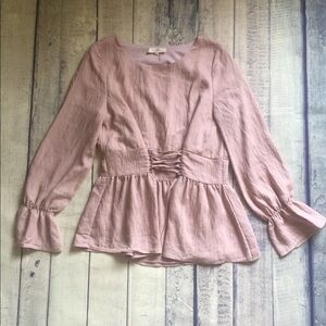 Entro Blush Colored Corset Style Top BIN A
